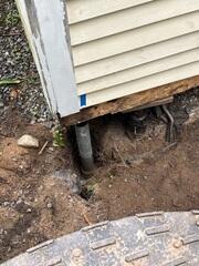 Helical Pier Drilled into Durable Soil