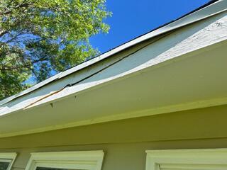 Fascia is cracked