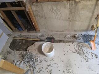 Sump hole