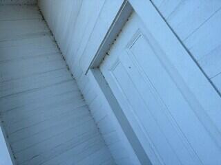 Cobwebs in the corner of front entrance