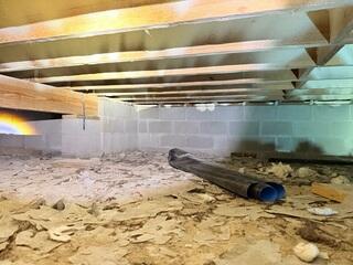 Unprotected Crawl Space with Moisture Concerns