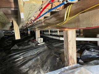 Unstable soil and shifting supports left the crawl space vulnerable, threatening the home's overall stability.