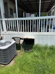 When our Design Specialist arrived to inspect, the crawlspace was completely open which opens the door to any rodent or critter to make a new home under the home.