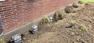 Push Piers Installed