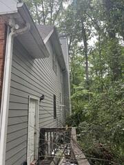 Side of home old K-Style Gutters