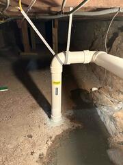Wilton Radon Installation: 1950s Split-Level Home with Crawl Space