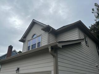 Front of home after gutter installation