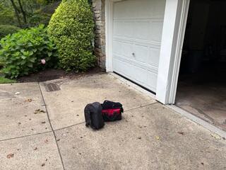 The slabs were settling, making it so water would seep into the garage.