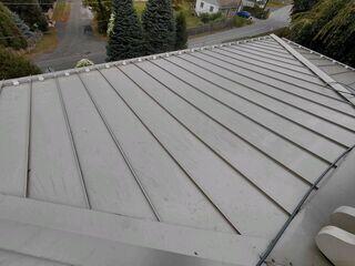 Metal Roof before cleaning