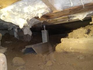 Supporting sagging Crawl space floors in Fort Erie, On