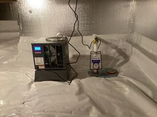 SaniDry Sedona Dehumidifier & SmartSump Crawl Space Sump Pump
