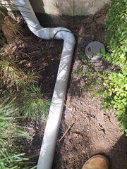 Exterior drainage is designed to direct rainwater and groundwater away from the foundation.