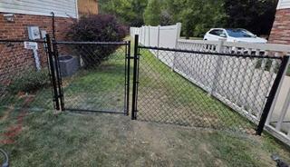4' High Black Chain Link Fence/ (3) 4' gates
 
 