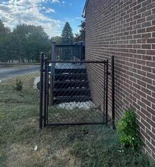 4' High Brown Chain Link Fence.