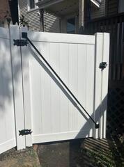 6' Acadia Privacy White Vinyl Fence /(1) 4' gate / (1) 3' gate