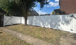 6' Acadia Privacy White Vinyl Fence /(1) 4' gate / (1) 3' gate