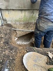 Helical Piles Prep Work in Mason, OH
