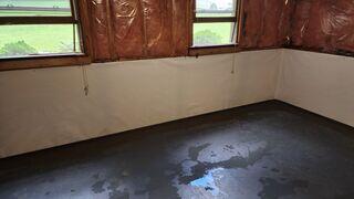 Our WaterGuard drains sit above the footing of the home from the inside, which helps prevent clogging. Exterior french drains often clog due to being in muddy environments, where as our WaterGuard drains are not.