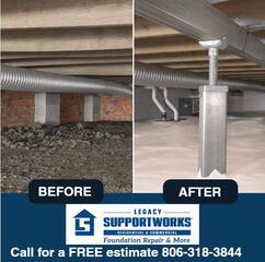 Crawlspace Repair in Action.