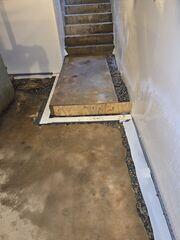 Raleigh, NC - Perimeter Drainage Trench in Progress