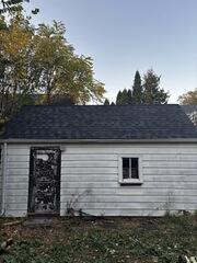 Shingles replaced on garage
