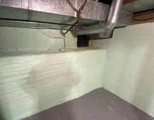 Coating blends in with painted walls