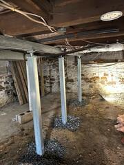 Sagging Basement in Beverly, NJ