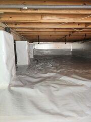 Encapsulating a Damp Crawl Space in Brick, NJ