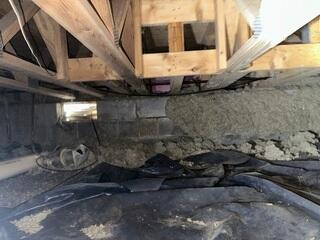 Debris in Crawl Space