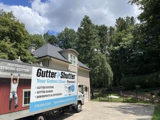 Duluth, GA Rain Drop Gutter Guard Installation