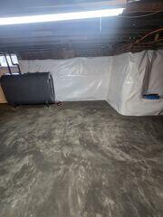 New Slab Floor, WaterGuard, CleanSpace Walls