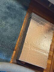 Insulated scuttle cover with Silverglo