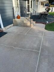 Cracks Forming in Front Walkway and Steps