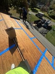 Seams Are Taped & Underlayment Is Installed