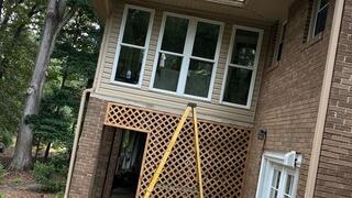 Old gutter protection system failing