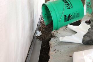 Installing WaterGuard Drainage and CleanSpace Vapor Barrier
