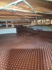 Installation In Progress: Drainage Matting