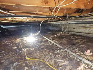 Before Installation: Dirt Crawl Space
