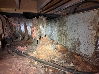 More Damage in Crawl Space