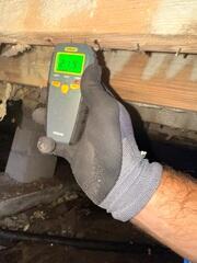 Excess Moisture Detected in Crawl Space