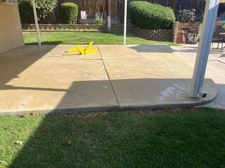 Patio Cracks and Settling Before PolyLevel Application