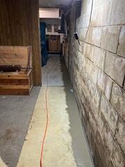 Perimeter Drainage System Concreted into Foundation Floor