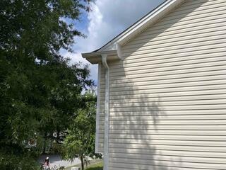 Gutter Installed to catch additional water runoff