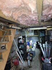 Crumbled and leaking floors and walls