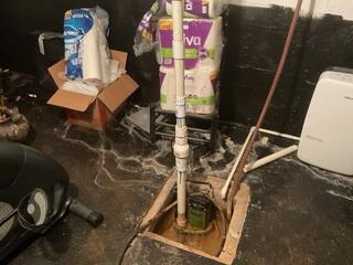 This old and inadequate system could not stop basement flooding.