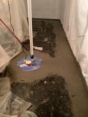 Sump Pump Installed