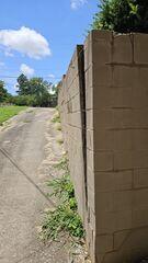 Leaning Retaining Wall