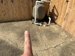 Cracks Near Equipment