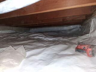 After Installation - A Bright, Clean Crawl Space!