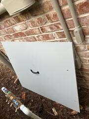 Crawl Space Door Before Installation